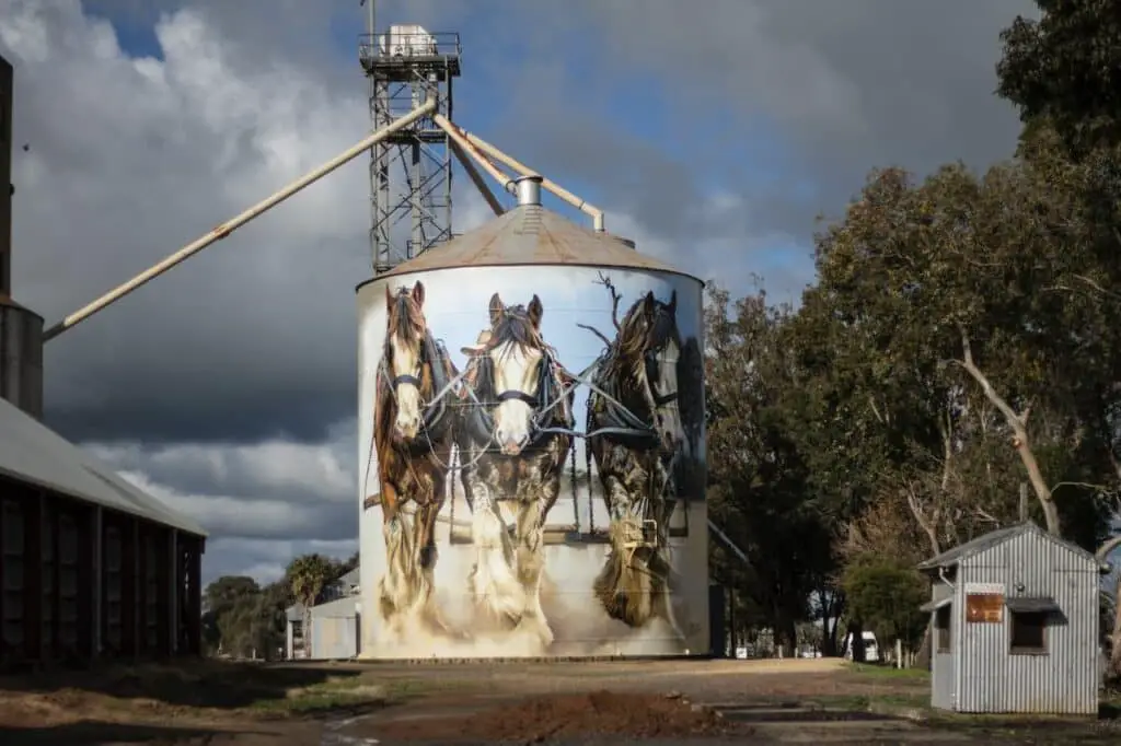 Silo Art Goorambat Victoria Australia